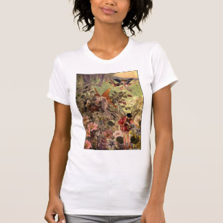 妖精及び花のTシャツ Tシャツ