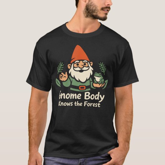 妖精好きのための苔むしたキノコ Tシャツ (正面)