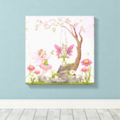 妖精子供部屋デコールセット3 キャンバスプリント (インサイチュ (ウッドフロア))