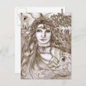 妖精実在が ポストカード (正面/裏面)