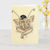 妖精少年ウサギカード カード (黄色い花)