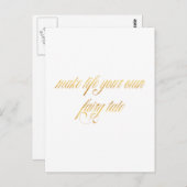 妖精引用文金ゴールドフォイルフェイクフェアリーテイルズ引用文 ポストカード (正面/裏面)