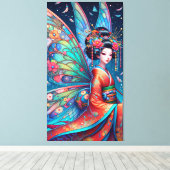 妖精日本の キャンバスプリント (インサイチュ (ウッドフロア))