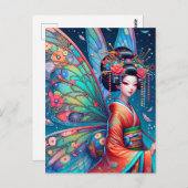 妖精日本の ポストカード (正面/裏面)