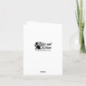 妖精猫の断言かわいい猫の妖精の残高カード サンキューカード (裏面)