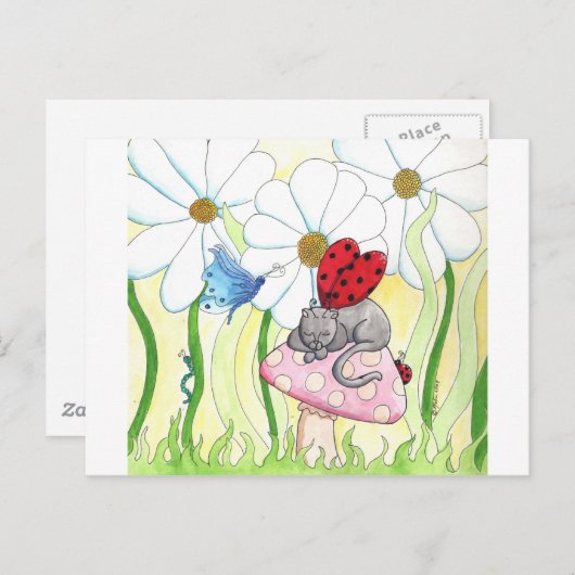 妖精猫 ポストカード (正面/裏面)