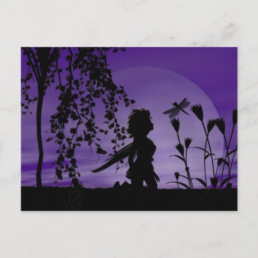 妖精疑問に思葉書 ポストカード (正面)