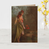 妖精秋 カード (黄色い花)