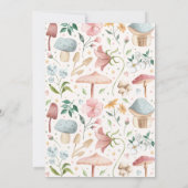 妖精誕生日お洒落プリンセス妖精誕生日 招待状 (裏面)