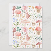 妖精誕生日お洒落プリンセス妖精誕生日 招待状 (裏面)