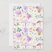 妖精誕生日お洒落プリンセス妖精誕生日 招待状 (裏面)