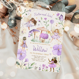 妖精誕生日お洒落プリンセス妖精誕生日 招待状