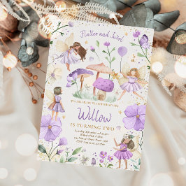 妖精誕生日お洒落プリンセス妖精誕生日 招待状