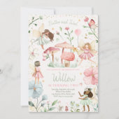 妖精誕生日お洒落プリンセス妖精誕生日I 招待状 (正面)