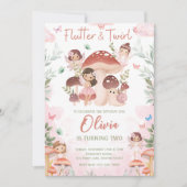 妖精誕生日エンチャントお洒落ガーデンフォレスト 招待状 (正面)