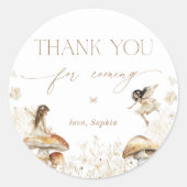 妖精誕生日ボホサンキュー ラウンドシール (正面)