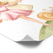 妖精誕生日マイルストーンチャート誕生日ボード ポスター (角)