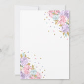 妖精誕生日招待状お洒落マジカルパーティー 招待状 (裏面)