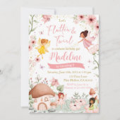 妖精誕生日招待状ガールマジカルガーデン 招待状 (正面)