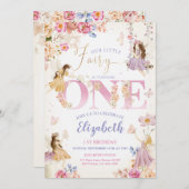 妖精誕生日招待状フェアリーガーデン誕生日 招待状 (正面/裏面)