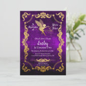 妖精誕生日招待状招待状 招待状 (スタンド正面)