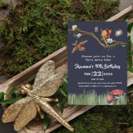 妖精誕生日招待状 招待状