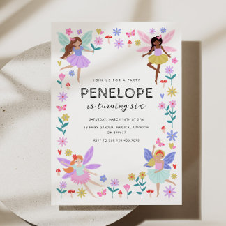 妖精誕生日招待状 招待状
