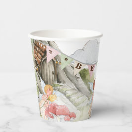 妖精誕生日招待状 紙コップ