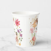 妖精誕生日魅惑された森の女の子1st誕生日 紙コップ (右)