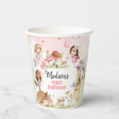 妖精誕生日1stエンチャントフォレストガールフローラ 紙コップ (正面)