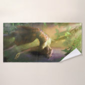 妖精踊りのライム灯 バスタオル (バスタオル)