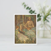 妖精踊りヴィンテージイラストレーションはがき ポストカード (スタンド正面)