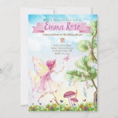 妖精魔法誕生日パーティー 招待状 (正面)