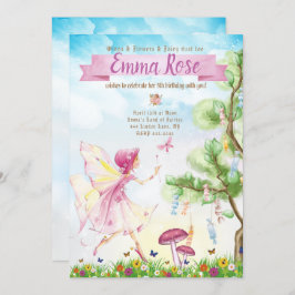 妖精魔法誕生日パーティー 招待状