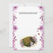 妖精魔法魅惑ホタルのガーデンバタフライ 招待状 (裏面)