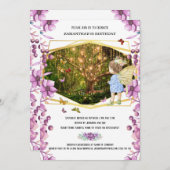 妖精魔法魅惑ホタルのガーデンバタフライ 招待状 (正面/裏面)