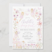 妖精1st誕生日招待状妖精ファーストパーティー 招待状 (正面)