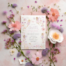 妖精1st誕生日招待状妖精ファーストパーティー 招待状