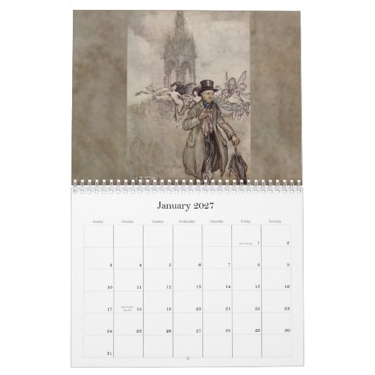 妖精2011の壁掛けカレンダー カレンダー (1月 2027)