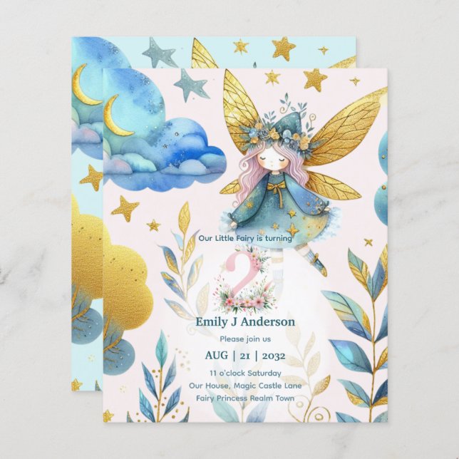 妖精2ND誕生日おとぎ話2今日誕生日 (正面/裏面)