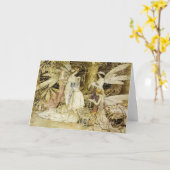 "妖精"は誕生日を宝石で飾ります カード (黄色い花)