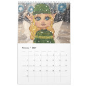 妖精 カレンダー (2月 2027)