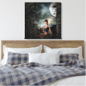 妖精 キャンバスプリント (インサイチュ (寝室))
