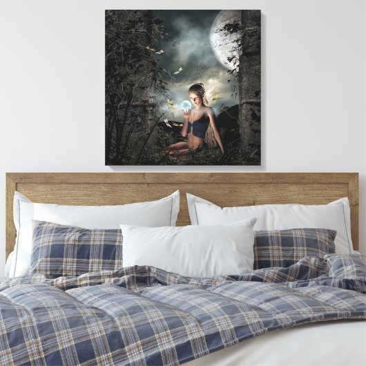 妖精 キャンバスプリント (インサイチュ (寝室))