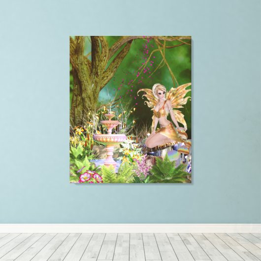 妖精 キャンバスプリント (インサイチュ (ウッドフロア))