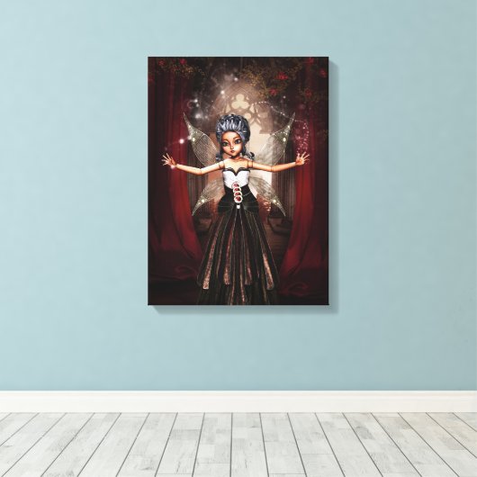 妖精 キャンバスプリント (インサイチュ (ウッドフロア))