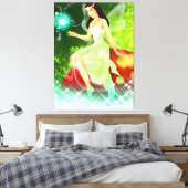 妖精 キャンバスプリント (インサイチュ (寝室))