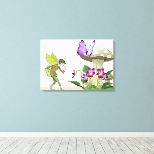 妖精 キャンバスプリント (インサイチュ (ウッドフロア))
