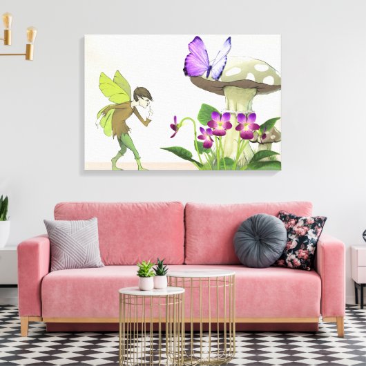 妖精 キャンバスプリント (インサイチュ (リビング))