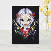 「妖精」グリーティングカード カード (黄色い花)